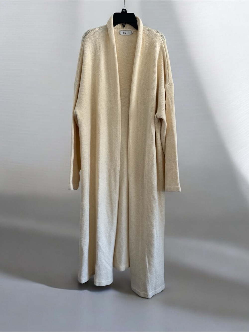 SET Active Cream Knit Cardigan - Soft Neutral Texture